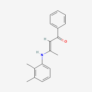 molecular formula C18H19NO B5911532 3-[(2,3-dimethylphenyl)amino]-1-phenyl-2-buten-1-one 