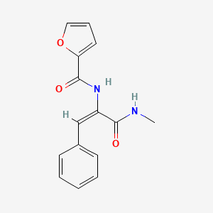 molecular formula C15H14N2O3 B5911566 N-{1-[(methylamino)carbonyl]-2-phenylvinyl}-2-furamide 