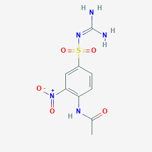 molecular formula C9H11N5O5S B5911580 N-(4-{[(diaminomethylene)amino]sulfonyl}-2-nitrophenyl)acetamide 