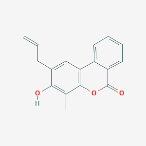 molecular formula C17H14O3 B5911590 2-allyl-3-hydroxy-4-methyl-6H-benzo[c]chromen-6-one 