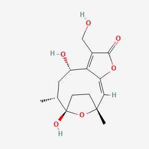 molecular formula C15H20O6 B591161 8Alpha-Hydroxyhirsutinolide CAS No. 1394156-45-6