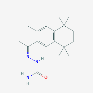 1-(3-ethyl-5,5,8,8-tetramethyl-5,6,7,8-tetrahydro-2-naphthalenyl)-1-ethanone semicarbazone