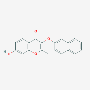 molecular formula C20H14O4 B5911635 7-hydroxy-2-methyl-3-(2-naphthyloxy)-4H-chromen-4-one 