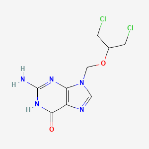 molecular formula C9H11Cl2N5O2 B591164 Dedihydroxy Dichloroganciclovir CAS No. 441349-85-5