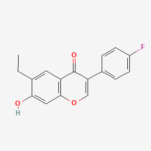 molecular formula C17H13FO3 B5911643 6-ethyl-3-(4-fluorophenyl)-7-hydroxy-4H-chromen-4-one 