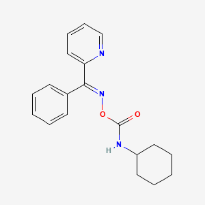 molecular formula C19H21N3O2 B5911657 phenyl(2-pyridinyl)methanone O-[(cyclohexylamino)carbonyl]oxime 
