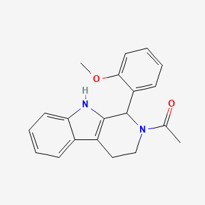 molecular formula C20H20N2O2 B5911680 2-acetyl-1-(2-methoxyphenyl)-2,3,4,9-tetrahydro-1H-beta-carboline 