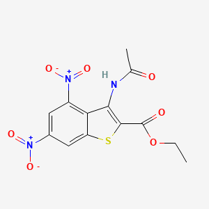 ethyl 3-(acetylamino)-4,6-dinitro-1-benzothiophene-2-carboxylate