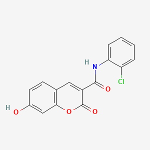 molecular formula C16H10ClNO4 B5911737 N-(2-chlorophenyl)-7-hydroxy-2-oxo-2H-chromene-3-carboxamide 