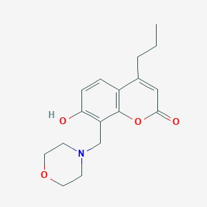 molecular formula C17H21NO4 B5911776 7-hydroxy-8-(4-morpholinylmethyl)-4-propyl-2H-chromen-2-one 