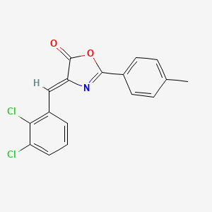 molecular formula C17H11Cl2NO2 B5911790 4-(2,3-dichlorobenzylidene)-2-(4-methylphenyl)-1,3-oxazol-5(4H)-one 