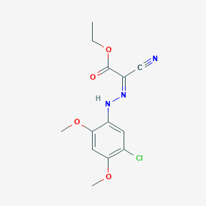 molecular formula C13H14ClN3O4 B5911809 ethyl [(5-chloro-2,4-dimethoxyphenyl)hydrazono](cyano)acetate 