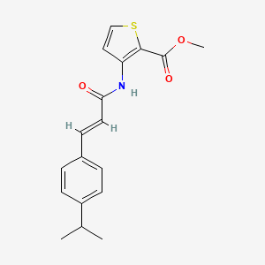 molecular formula C18H19NO3S B5911824 methyl 3-{[3-(4-isopropylphenyl)acryloyl]amino}-2-thiophenecarboxylate 