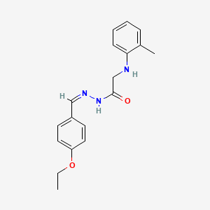 molecular formula C18H21N3O2 B5911881 N'-(4-ethoxybenzylidene)-2-[(2-methylphenyl)amino]acetohydrazide 