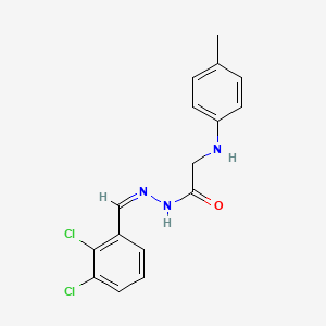 molecular formula C16H15Cl2N3O B5911901 N'-(2,3-dichlorobenzylidene)-2-[(4-methylphenyl)amino]acetohydrazide 