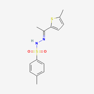 molecular formula C14H16N2O2S2 B5911922 4-methyl-N'-[1-(5-methyl-2-thienyl)ethylidene]benzenesulfonohydrazide 