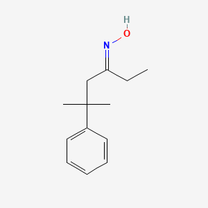molecular formula C13H19NO B5911938 5-methyl-5-phenyl-3-hexanone oxime 