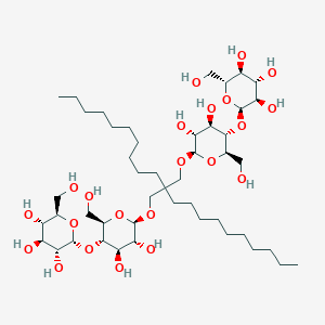 molecular formula C47H88O22 B591197 2-decyl-2-{[(4-O-alpha-D-glucopyranosyl-beta-D-glucopyranosyl)oxy]methyl}dodecyl 4-O-alpha-D-glucopyranosyl-beta-D-glucopyranoside CAS No. 1257852-96-2