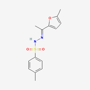 molecular formula C14H16N2O3S B5912022 4-methyl-N'-[1-(5-methyl-2-furyl)ethylidene]benzenesulfonohydrazide 