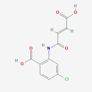 molecular formula C11H8ClNO5 B5912041 2-[(3-carboxyacryloyl)amino]-4-chlorobenzoic acid 