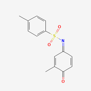 molecular formula C14H13NO3S B5912090 4-methyl-N-(3-methyl-4-oxo-2,5-cyclohexadien-1-ylidene)benzenesulfonamide 