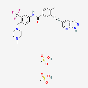 molecular formula C31H35F3N6O7S2 B591212 GZD824 二甲磺酸盐 CAS No. 1421783-64-3