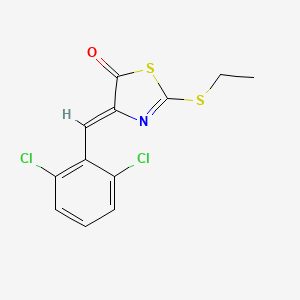 molecular formula C12H9Cl2NOS2 B5912122 4-(2,6-dichlorobenzylidene)-2-(ethylthio)-1,3-thiazol-5(4H)-one 
