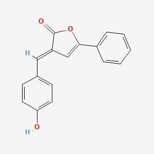 molecular formula C17H12O3 B5912158 3-(4-hydroxybenzylidene)-5-phenyl-2(3H)-furanone 