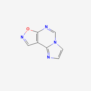 molecular formula C7H4N4O B591216 Imidazo[1,2-C]isoxazolo[4,5-E]pyrimidine CAS No. 135774-67-3