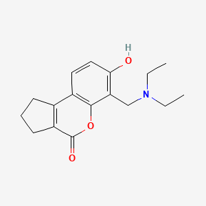molecular formula C17H21NO3 B5912282 6-[(diethylamino)methyl]-7-hydroxy-2,3-dihydrocyclopenta[c]chromen-4(1H)-one 