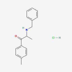 molecular formula C17H20ClNO B591229 2-(苯甲胺基)-1-(4-甲基苯基)丙-1-酮；盐酸盐 CAS No. 1797979-43-1