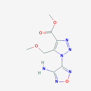 molecular formula C8H10N6O4 B5912316 methyl 1-(4-amino-1,2,5-oxadiazol-3-yl)-5-(methoxymethyl)-1H-1,2,3-triazole-4-carboxylate 