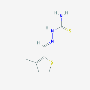 molecular formula C7H9N3S2 B5912330 3-methyl-2-thiophenecarbaldehyde thiosemicarbazone CAS No. 5425-42-3