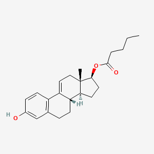 molecular formula C23H30O3 B591234 3-Hydroxyestra-1,3,5(10),9(11)-tetraen-17beta-yl pentanoate CAS No. 95959-20-9
