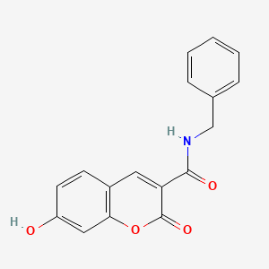 molecular formula C17H13NO4 B5912360 N-benzyl-7-hydroxy-2-oxo-2H-chromene-3-carboxamide 