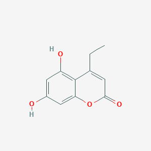 molecular formula C11H10O4 B5912369 4-乙基-5,7-二羟基-2H-色烯-2-酮 