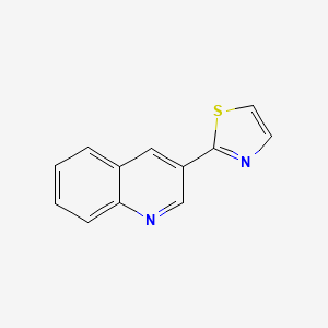 molecular formula C12H8N2S B5912438 3-(1,3-thiazol-2-yl)quinoline 