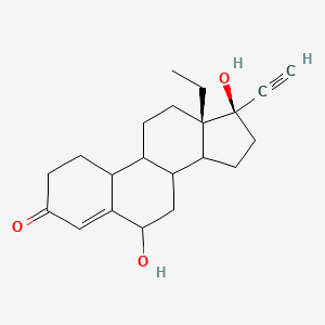 molecular formula C21H28O3 B591246 (13S,17r)-13-乙基-17-乙炔基-6,17-二羟基-1,2,6,7,8,9,10,11,12,14,15,16-十二氢环戊[a]菲并蒽-3-酮 CAS No. 1458616-80-2