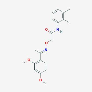2-({[1-(2,4-dimethoxyphenyl)ethylidene]amino}oxy)-N-(2,3-dimethylphenyl)acetamide