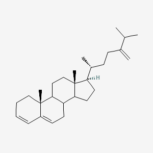 molecular formula C28H44 B591249 (10R,13r,17r)-17-[(1r)-1,5-dimethyl-4-methylene-hexyl]-10,13-dimethyl-2,7,8,9,11,12,14,15,16,17-decahydro-1h-cyclopenta[a]phenanthrene CAS No. 86702-38-7