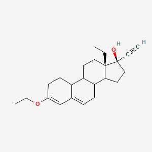 molecular formula C23H32O2 B591252 Levonorgestrel-3-ethyldienol ether CAS No. 24908-87-0