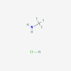 molecular formula CH6ClN B591257 Methylamine hydrochloride, [methyl-3H] CAS No. 127117-27-5