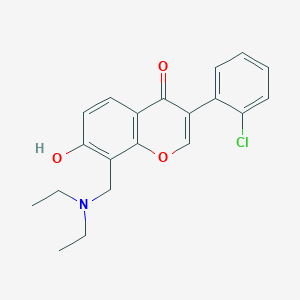 molecular formula C20H20ClNO3 B5912584 3-(2-chlorophenyl)-8-[(diethylamino)methyl]-7-hydroxy-4H-chromen-4-one 
