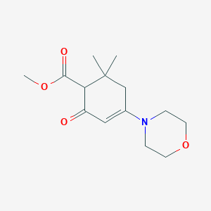 methyl 6,6-dimethyl-4-(4-morpholinyl)-2-oxo-3-cyclohexene-1-carboxylate