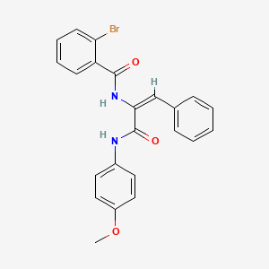 molecular formula C23H19BrN2O3 B5912698 2-bromo-N-(1-{[(4-methoxyphenyl)amino]carbonyl}-2-phenylvinyl)benzamide 
