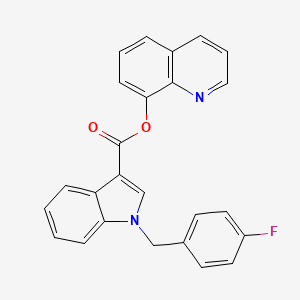 molecular formula C25H17FN2O2 B591270 Fub-PB-22 CAS No. 1800098-36-5