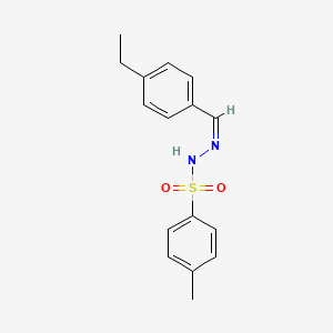 molecular formula C16H18N2O2S B5912717 N'-(4-乙基亚苄基)-4-甲基苯磺酰肼 
