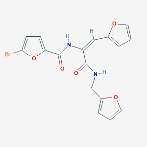 molecular formula C17H13BrN2O5 B5912720 5-bromo-N-(2-(2-furyl)-1-{[(2-furylmethyl)amino]carbonyl}vinyl)-2-furamide 