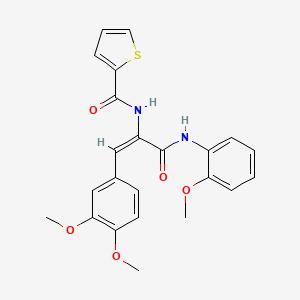 molecular formula C23H22N2O5S B5912777 N-(2-(3,4-dimethoxyphenyl)-1-{[(2-methoxyphenyl)amino]carbonyl}vinyl)-2-thiophenecarboxamide 