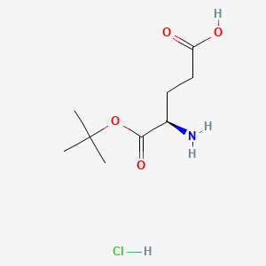 molecular formula C9H18ClNO4 B591279 (R)-4-Amino-5-(tert-butoxy)-5-oxopentanoic acid hydrochloride CAS No. 200616-62-2